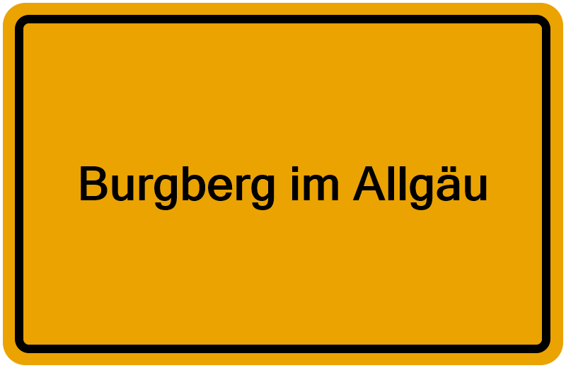 Handelsregister Burgberg im Allgäu
